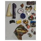Huge Lot of Pins & Pendants