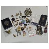 Cuff Links, Pins, Necklaces, Keys/Key Chains, Etc