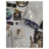 Cuff Links, Pins, Necklaces, Keys/Key Chains, Etc