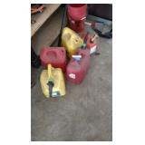 assorted gas cans