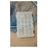 fishing boxes and net
