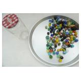 Jar of Vintage Marbles 1.9lbs