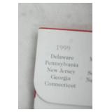 1999 Gold Edition State Quarter Collection. 24K Gold Layered