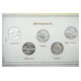 2005 Platinum Edition State Quarter Collection. Platinum Layered.