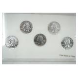 2008 Platinum Edition State Quarter Collection. Platinum Layered.
