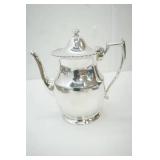Vintage English Silver-Plated Tea Pot 8.5" tall