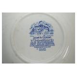 Vintage Blue and White Plates & Berry Bowls