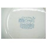 Vintage Blue and White Plates & Berry Bowls