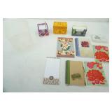 NEW/Unused Notebooks, post-it notes, index cards, recipe index cards -Here