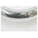 Vintage Leonard silver-plated/crystal glass coasters. Sunburst/Starburst design