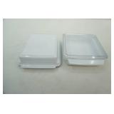(2) Microwave  8" x8" x3" baking pans