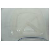 (2) Lock & Lock Divided plastic containers, 8" x8" x3"