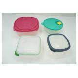 Food Storage Containers w/lids (4ct) Tupperware, Sterilite, Holiday Housewares