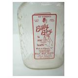 Pampered Chef Coffee Carafe, Vintage 1/2 gallon Glass juice jug "Billy Boy Juices" St. Paul MN