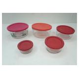 Pyrex Nesting Bowls w/lids (5ct)