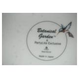 (4ct) Vintage PartyLite Botanical Garden Collectible Plates