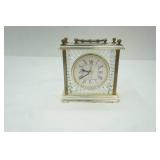 5"x2.5"x5" Vintage Paul Sebastian Crystal Quartz Mantel/Desk Clock