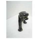 Vintage MCM ceramic black panther statue (has crack in back) 20.5" long by 8.5"tall