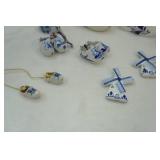 Vintage Delftware Miniatures, Clogs, Animal Figurines, Windmills