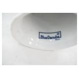 Vintage Blue Danube porcelain candle holder, bud vase, windmill bud vase