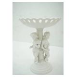 Andrea by Sadek Sculpted Cherub Pedestal Bowl