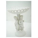 Andrea by Sadek Sculpted Cherub Pedestal Bowl