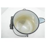 Enamel Coffee Pot and Lid 10" tall (very good condition)