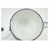 Enamel Coffee Pot and Lid 13" tall (very good condition)