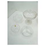 Vintage Indiana Glass Double Pinwheel Juno Open Compote and more