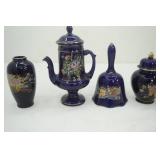 Vintage Cobalt Blue Porcelain Pieces.