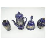 Vintage Cobalt Blue Porcelain Pieces.