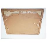 Vintage Framed Print 13"x 10". Seascape at Twilight