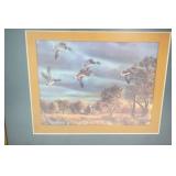 Wildlife Print. Framed & Matted  16"x13"