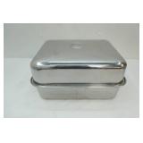 Large Rectangular Roasting Pan & Lid 15"x 12"x4.5"