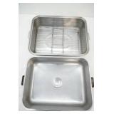 Large Rectangular Roasting Pan & Lid 15"x 12"x4.5"