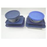 (6ct) Pyrex & Anchor Hocking Glass Food Storage Containers w/lids