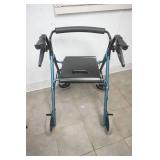 Medline Deluxe Folding Walker w/basket