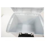 Portable File Box, collapsible canvas storage bin