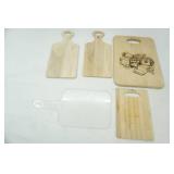 Wooden Cutting Boards (4ct) poly cutting board (1ct)