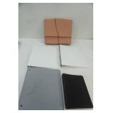 1" binders, expandable file folder, notebook/planner binder