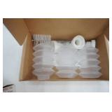 Butter Dish, Pampered Chef Decorator Bottle Set, Vintage Grater, Tortilla Bakers, vintage canning jar lifter-gripper