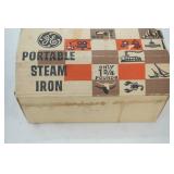 Vintage GE Portable Steam Iron F37. Electric, Complete