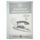Vintage GE Portable Steam Iron F37. Electric, Complete