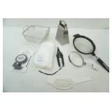 Kitchen Lot & bag of White cloth gloves