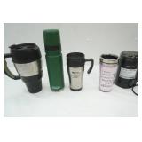 Bubba Keg, Coleman Thermos, 2 travel mugs, Cuisinart coffee grinder
