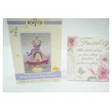 Dress Shaped Photo Frame, Stone "Faith" free standing decor