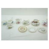 Vintage Fine China Sugars, Creamers, butter pats, small plate, rose tea cup