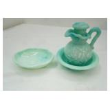 Vintage Avon Jadeite Pitcher, Basin, Soap Dish