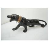 vintage MCM 21" ceramic black panther statue