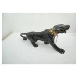 vintage MCM 21" ceramic black panther statue